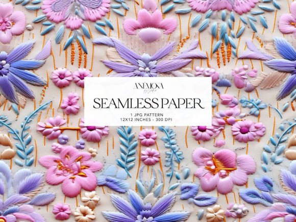 Floral Folk Embroidery Background Review