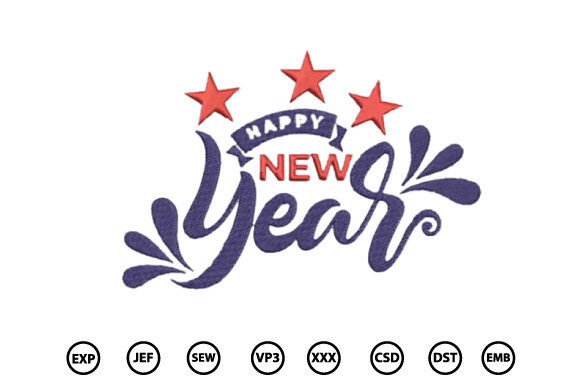 Happy New Year Embroidery Design: A Seller’s Review