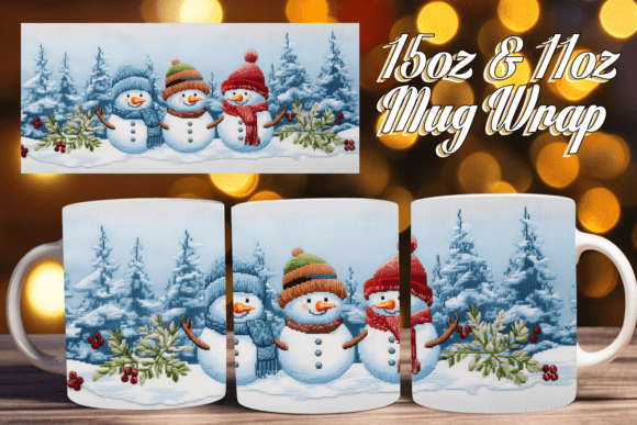 Snowman Embroidery 15oz: Craft Fair Booth Staple?