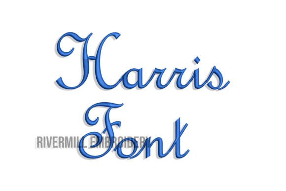 Testing 2 Harris Machine Embroidery Font for Personalized Gifts